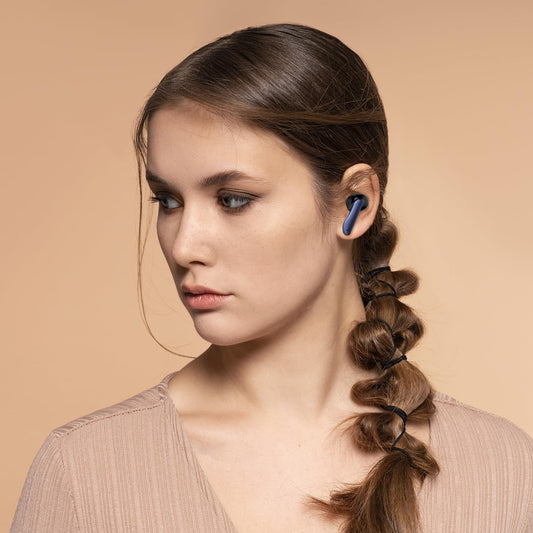 Zest TWS Earbuds | 80H Playtime, Bluetooth 5.3, Dual 10mm Drivers, IPX4, Touch Control (Blue) | ZSNGG10