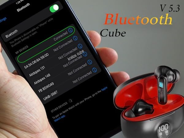 Zest Cube TWS Earbuds | 30H Playtime, Bluetooth 5.3, Noise Isolation, Type-C Fast Charging, IPX4 I ZSNGG5