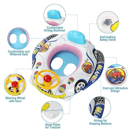 Zest Inflatable Swim Tube for Kids | Baby Pool Float & Water Toy | Safe & Durable Summer Accessory