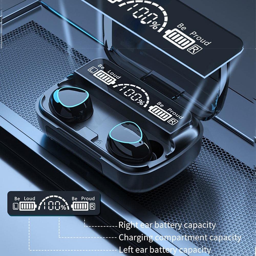 Zest M10 TWS Bluetooth 5.1 Wireless Earbuds with Mic & Charging Case – Blue ZSNG01