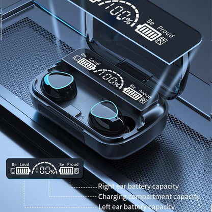 Zest M10 TWS Bluetooth 5.1 Wireless Earbuds with Mic & Charging Case – Blue ZSNG01