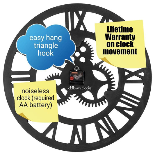 Custom Rotating Wooden Wall Clock – High-Quality Modern Home Decoration