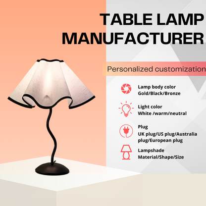 Modern Minimalist Bedside Table Lamp – Warm LED Night Light For Home Decor