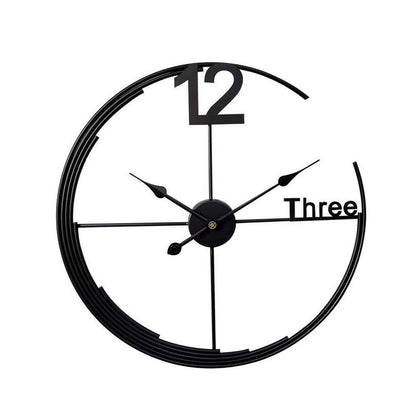 Nordic Luxury Metal Wall Clock – Unique Design Home Decoration Timepiece