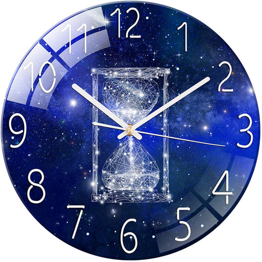 Colorful UV Printed Quartz Glass Wall Clock – Modern Home & Office Decoration