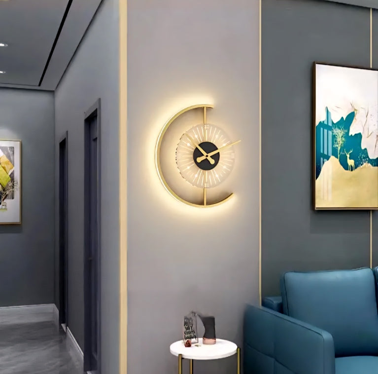 Zest LED Wall Clock – Decorative Charging Bedside Clock