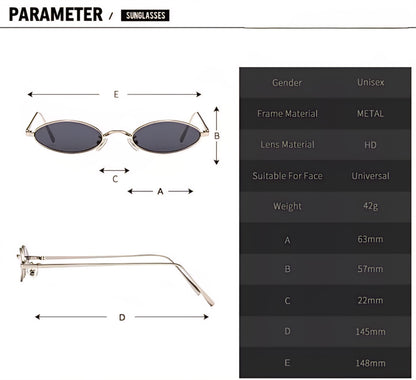 Zest Vintage Oval Retro Party| Sunglasses for Unisex |Bold Alloy Stylish Frame Lightweight ZEGS80