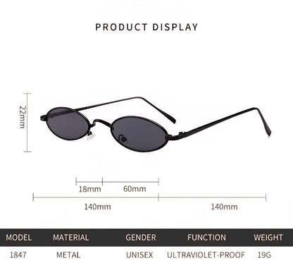 Zest Vintage Oval Retro Party| Sunglasses for Unisex |Bold Alloy Stylish Frame Lightweight ZEGS80