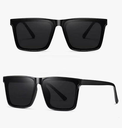 Zest Square Sunglasses – Black Frame | Fiber Body | Day Vision | Unisex
