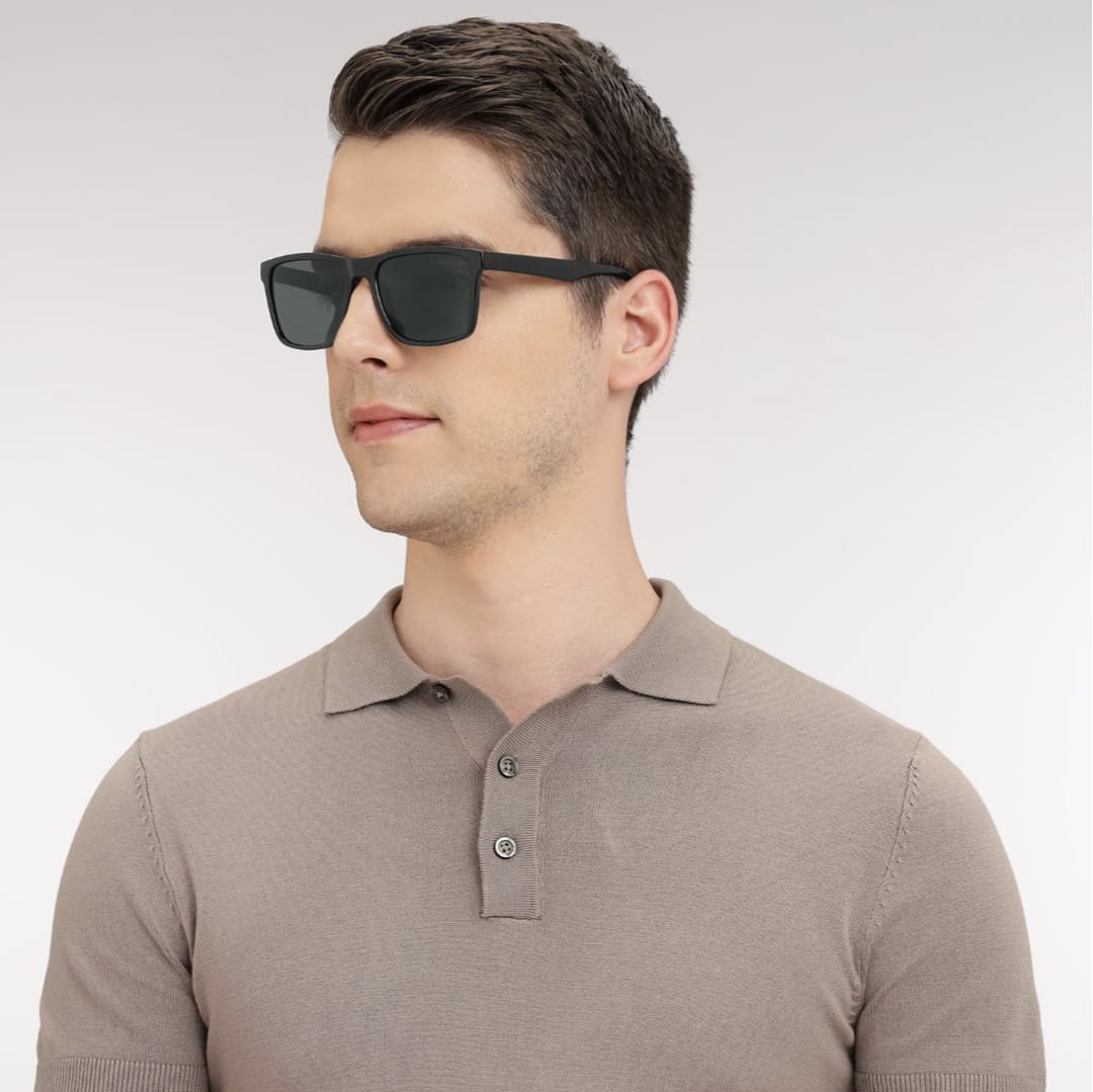 Premium Sunglass |Full Rim Square Sunglasses | Polarized And 100% UV Protected|Men & Women| ZESG51